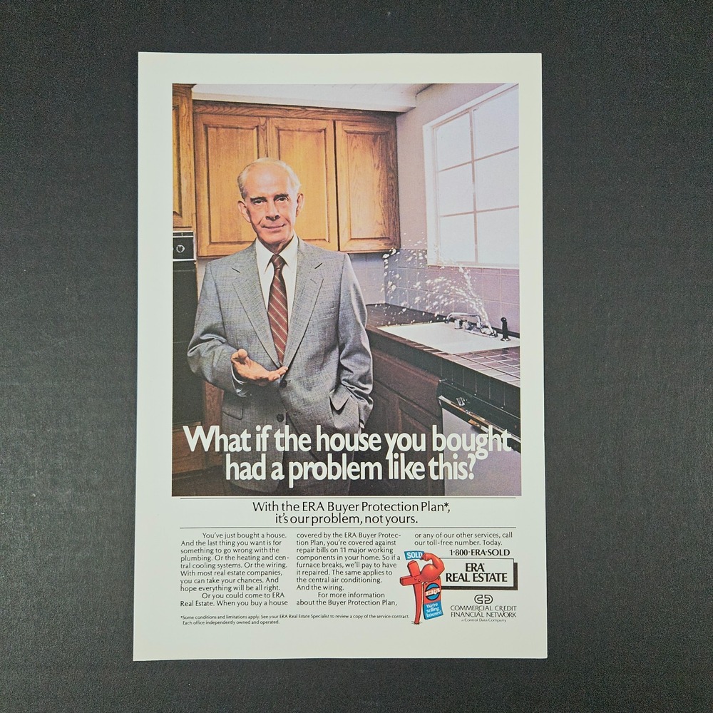 1984 ERA Real Estate Commercial Credit Financial Network Vintage Print Ad Office